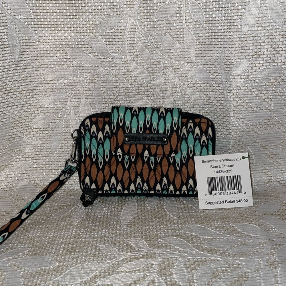 NWT Vera Bradley Smartphone Wristlet 2.0 Sierra Stream